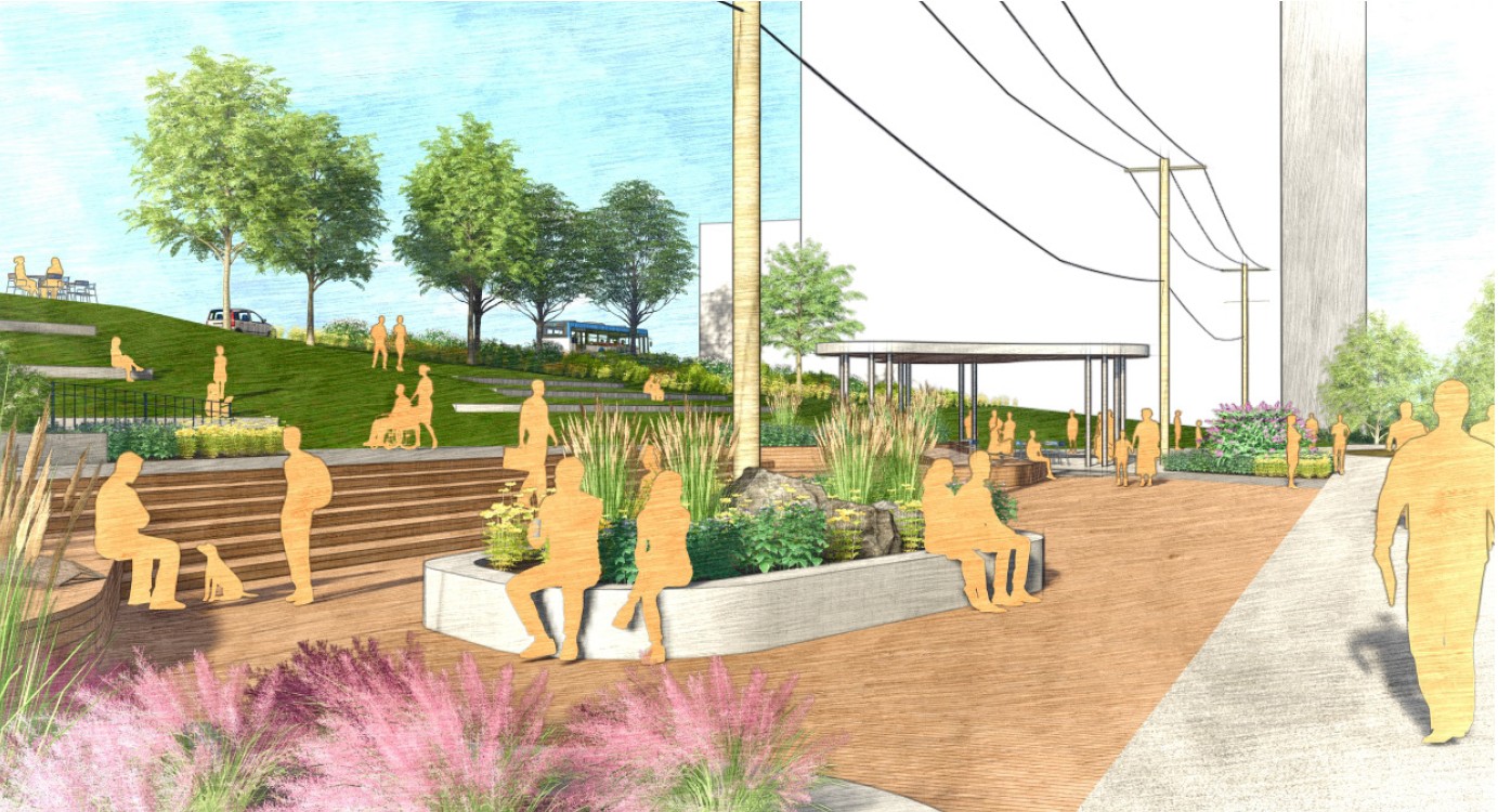 Sam Cancilla Park - Concept 1 - Bay Common (perspective C)