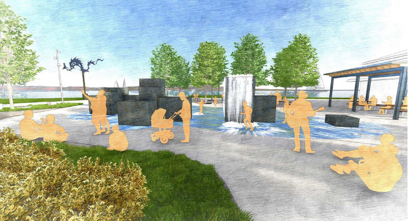 Heritage Park - Concept 1 - Revealed Geology (perspective D) 