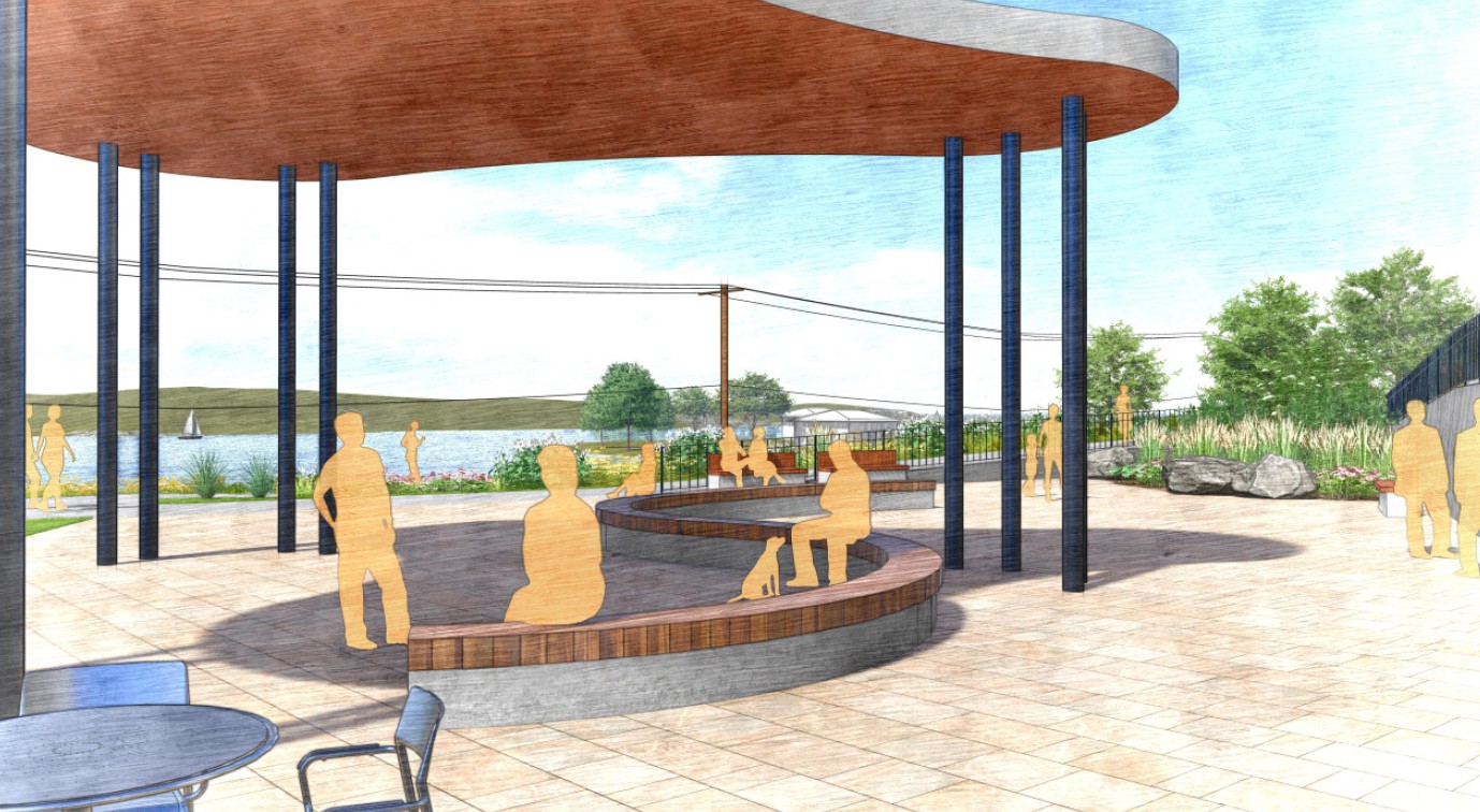 Sam Cancilla Park - Concept 2 - Bluff (perspective B)