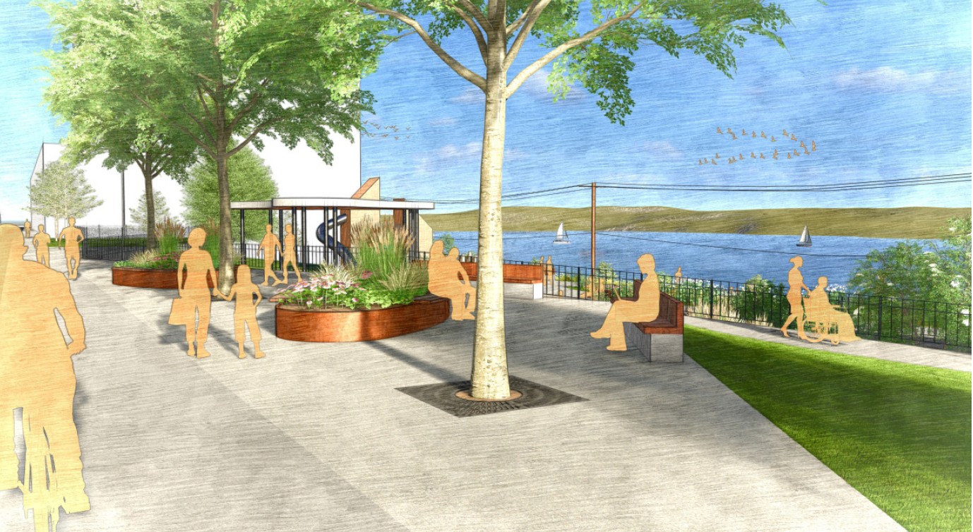 Sam Cancilla Park -- Concept 2 -- Bluff (perspective A) 