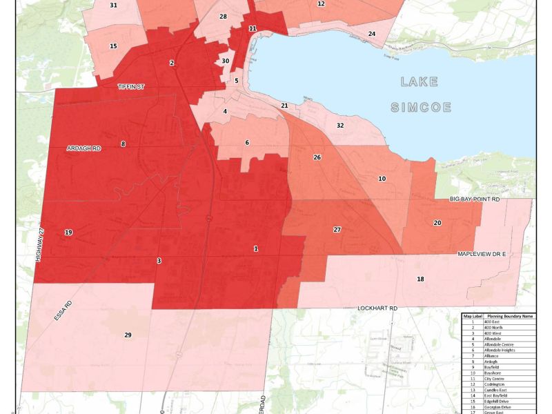 Map of total GHG emissions in Barrie - 2018.jpg