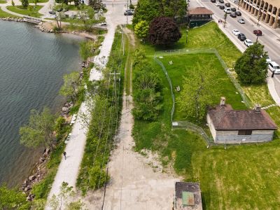 Aerial view of Sam Cancilla Park 